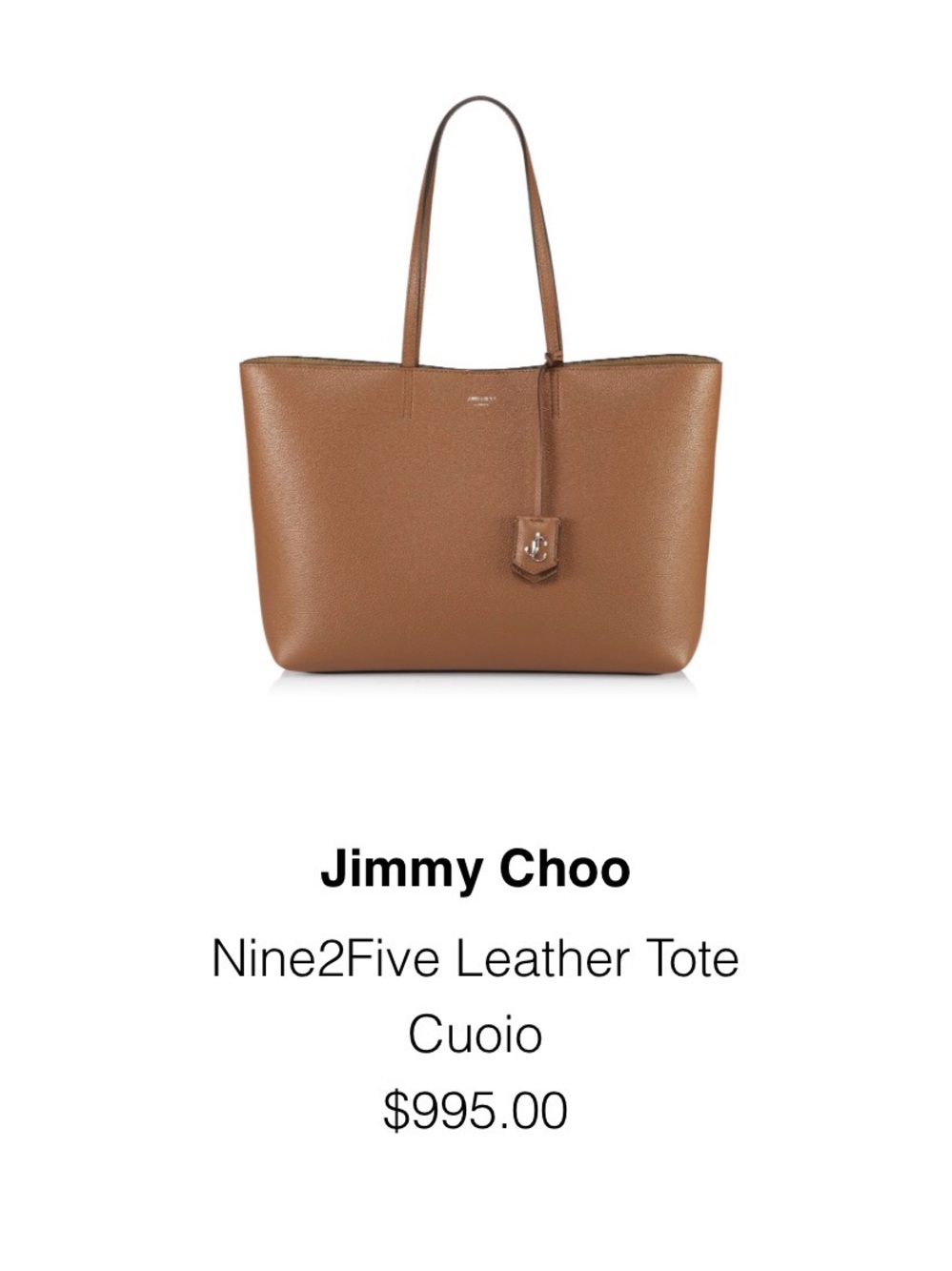Jimmy Choo Tote with silver Logo